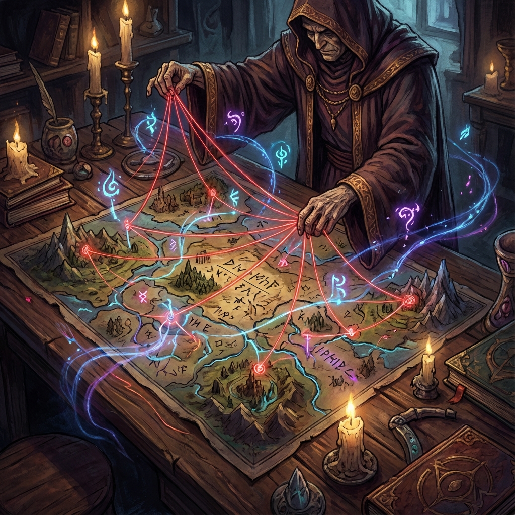 Dungeon Master connecting plot threads