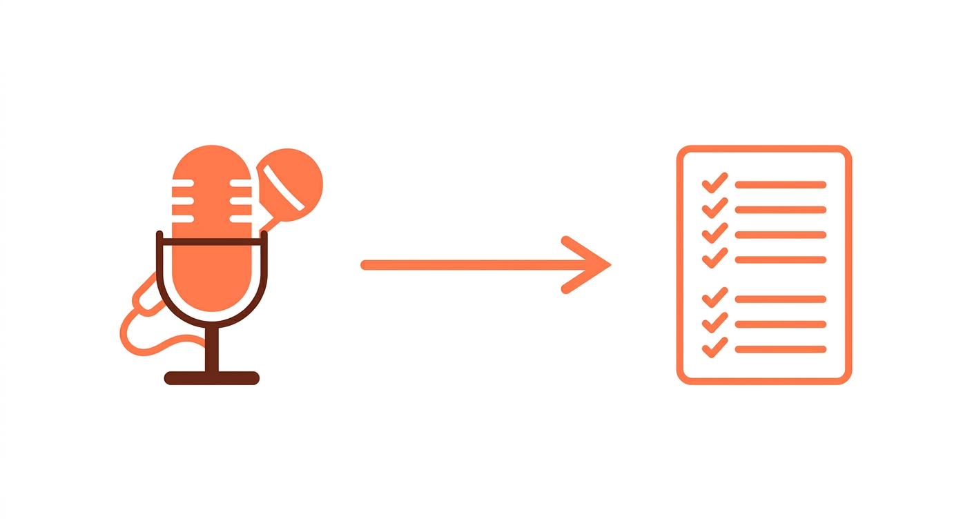 Record your session, upload the audio, review the summary