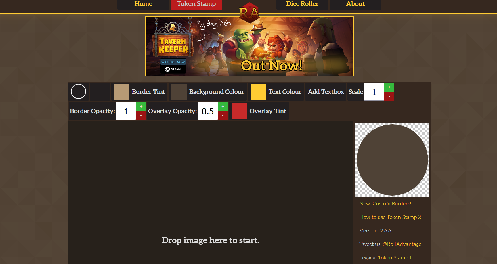 Token Stamp 2 Interface