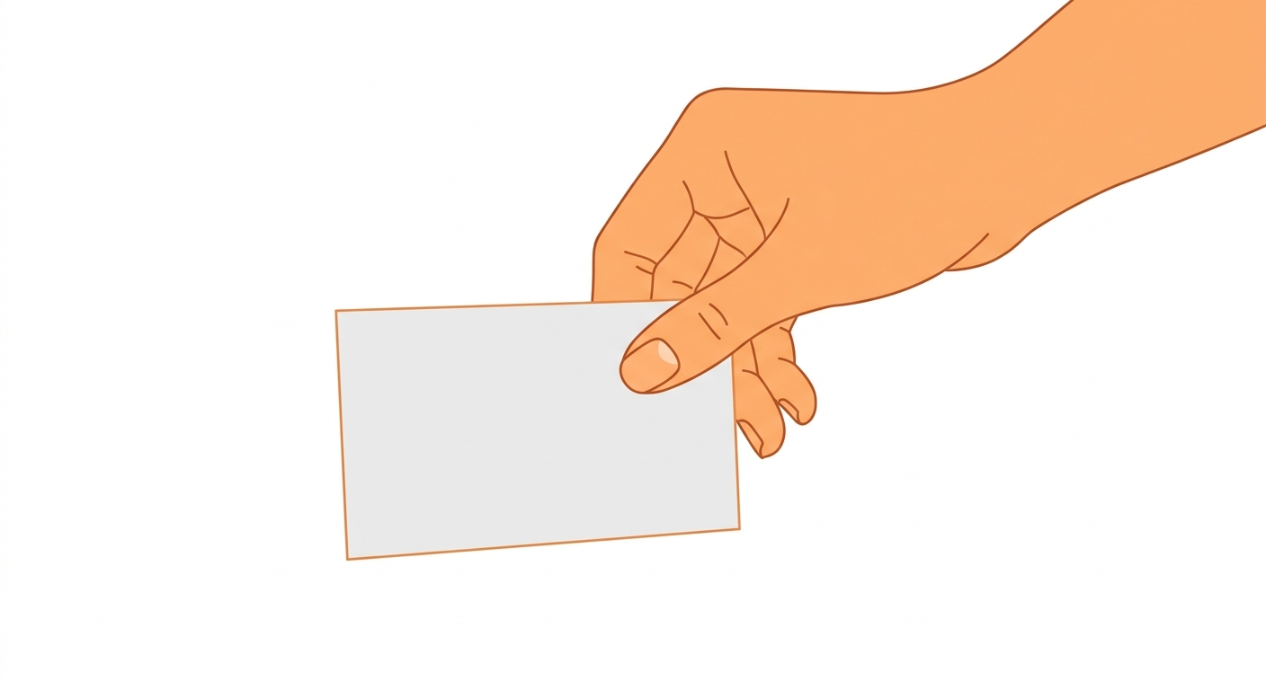 A hand placing a safety card on the table, a common session zero safety tool