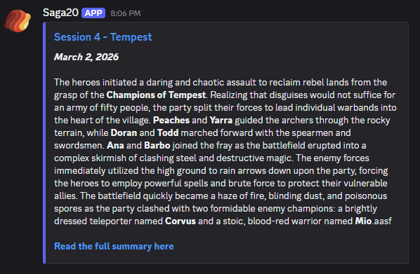 Keep players in the loop