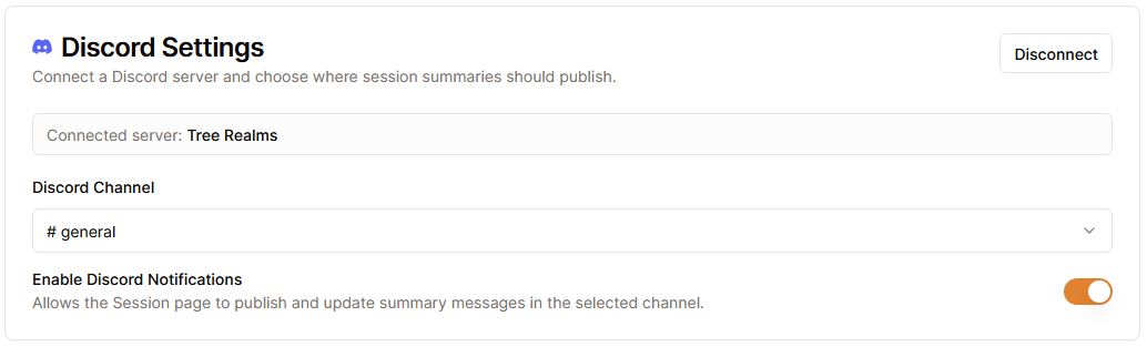 Connect your Campaign Settings